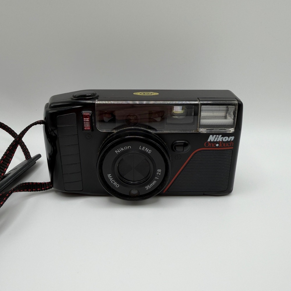 VTG Nikon One Touch L35AF2 35mm Film Camera 35mm f2.8 Macro Lens Black Working